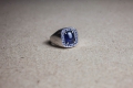 HD Custom jewelery anello scudo zaffiro01