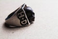 HD Custom jewelery anello teschio in meteorite02