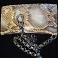HD Custom Jewelry NEWS- portafoglio in pitone con catena in argento - 01