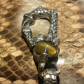 HD Custom Jewelry NEWS- portafoglio in pitone con catena in argento - 03
